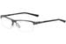 Nike Men's Eyeglasses 6050 Half-Rim Optical Frame