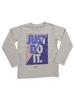 Nike Toddler/Little Boy's Just Do It Splice Long Sleeve Crew Neck T-Shirt