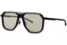 Porsche Design P8980 Sunglasses Men's Square Shape - Black/Olive/Silver/Green-A173