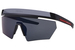 Prada Linea Rossa PS-01YS Sunglasses Men's Shield - Matte Black/Dark Grey External AR-1BO03U