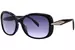 Prada PR-04ZS Sunglasses Women's Rectangle Shape - Black/Grey Gradient-1AB09S