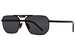 Prada PR-58YS Sunglasses Men's Rectangle Shape - Black/Dark Grey-1AB5S0