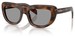 Prada PR D07S Sunglasses Women's Rectangle Shape - Juniper Tortoise/Grey-20D50Q