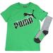 Puma Boy's 2-Piece Electric Logo Short Sleeve Crew Neck T-Shirt & Sock Set