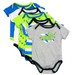 Puma Infant Boy's 5-Pack Short Sleeve Bodysuits