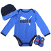 Puma Infant Boy's Bootie 3-Piece Long Sleeve Newborn Box Set