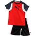 Puma Little Boy's 2-Piece Cat Logo Short Sleeve Crew Neck T-Shirt & Short Set