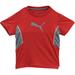 Puma Little Boy's Crew Neck Contrast Cat Logo Short Sleeve T-Shirt