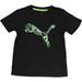 Puma Little Boy's V-Neck Geometric Cat Logo Short Sleeve T-Shirt