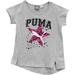 Puma Little Girl's Crew Neck Star Short Sleeve T-Shirt