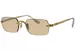 Ray Ban A$AP Rocky RB3928 Sunglasses Rectangle Shape Rimless Style - Arista Gold/Brown Mirror Gold Gradient-001/7I