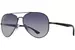 Ray Ban RB3675 Sunglasses Men's Pilot - Gunmetal/Polarized Blue Gradient-004/78