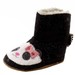 Robeez Mini Shoez Infant Girl's Panda Flannel Slip On Booties Shoes