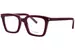 Saint Laurent SL 167 Eyeglasses Women's Full Rim Square Shape - Burgundy-008