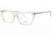 Saint Laurent SL-737 Mica Thin Eyeglasses Women's Full Rim Rectangle Shape - Yellow Transparent-007