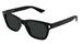 Saint Laurent SL 874 Sunglasses Men's Rectangle Shape - Black/Black-001