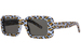 Saint Laurent Sunrise SL-534 Sunglasses Rectangle Shape - Violet/Grey-008