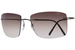 Silhouette Avior Titanium 8741 Sunglasses Rimless Rectangle Shape