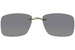 Silhouette The Must Collection 5065 Brown Or Grey Polarized Clip-On Sunglasses
