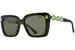 Swarovski SK6032 Sunglasses Women's Square Shape - Green/Dark Green-102671