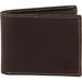 Timberland Men's Delta Genuine Leather Slim-Fold Wallet - Brown