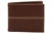 Timberland Men's Textured Genuine Leather Bifold Wallet - Brown