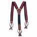 Tommy Hilfiger Men's Vertical Stretch Stripe Convertible Suspenders (One Size)