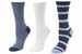 Tommy Hilfiger Women's 3-Pairs Dual Stripe Trouser Crew Socks Sz 6-9.5 One Size