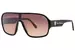 Tonino Lamborghini TL508 Sunglasses Men's Shield Style - Black/Shaded Brown-02
