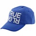 True Religion Men's Coated Twill Baseball Cap Hat (One Size Fits Most)