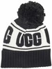 Ugg Women's Knit Logo Stadium Beanie Hat - Black