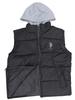 U.S. Polo Association Men's Basic Zip Front Hooded Vest