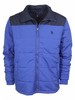 U.S. Polo Association Men's Color Block Puffer Zip Front Long Sleeve Jacket