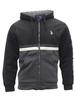 U.S. Polo Association Men's SLV-Wordmark Zip Front Hooded Sweatshirt