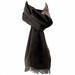 Valentino Men's 100% Wool Chevron Pattern Fringe Scarf