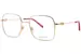 Valentino VG0030O Eyeglasses Women's Full Rim Rectangle Shape - Gold/Red-003
