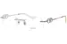 Valentino VG0034O Eyeglasses Women's Rimless Round Shape - Silver-001