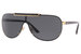 Versace Men's VE2140 2140 Shield Sunglasses  - Gold-Black/Grey - 100287