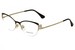 Versace Women's Eyeglasses VE 1239B 1239/B Half Rim Optical Frame