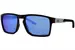 Wiley-X Apex Sunglasses Wrap Around - Black/Captivate Polarized Blue Mirror-AC6APX09
