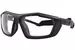 Wiley-X Shield Sunglasses Wrap Style - Matte Black/Clear-PFSHL03