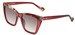 Yalea SYA198V Sunglasses Women's Butterfly Shape - Transparent Raspberry/Brown Gradient-0AFD
