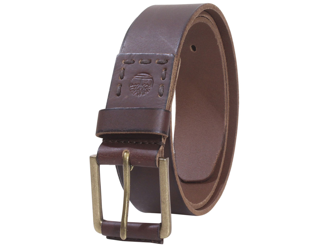 Timberland Men's Belt Genuine Leather Casual Pull-Up Jean Dark Brown Sz ...