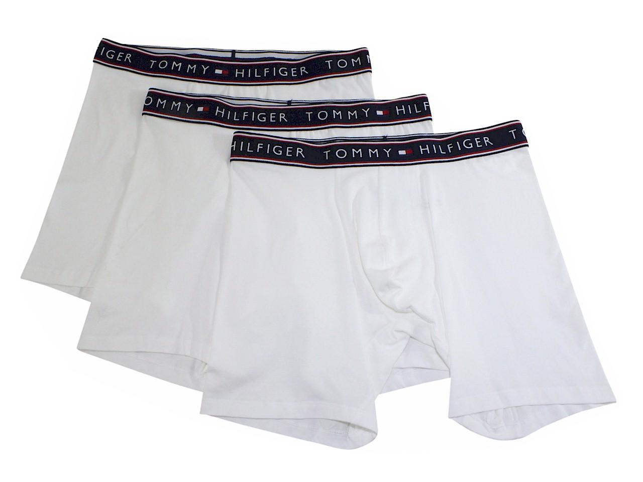 UPC 088541539319 product image for Tommy Hilfiger Men's 3 Pairs Stretch White Boxer Briefs Underwear Sz: S - Small | upcitemdb.com