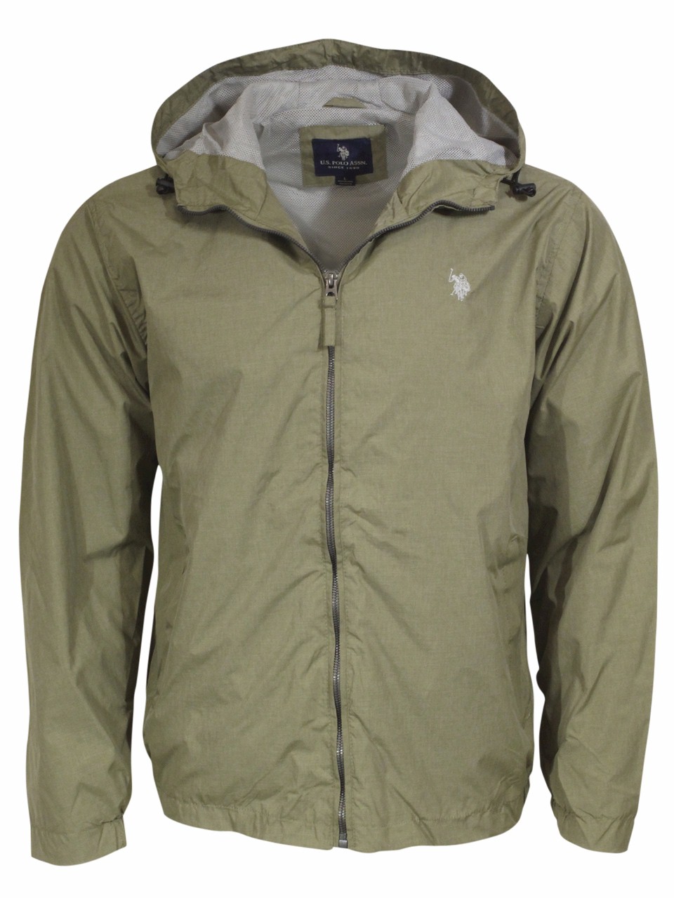 green polo windbreaker