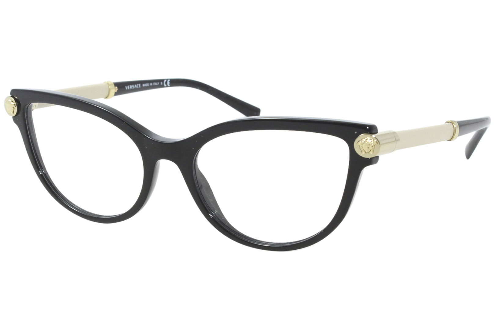 Versace V-Rock VE3270QA 5299 Eyeglasses Women's Black Optical Frame ...