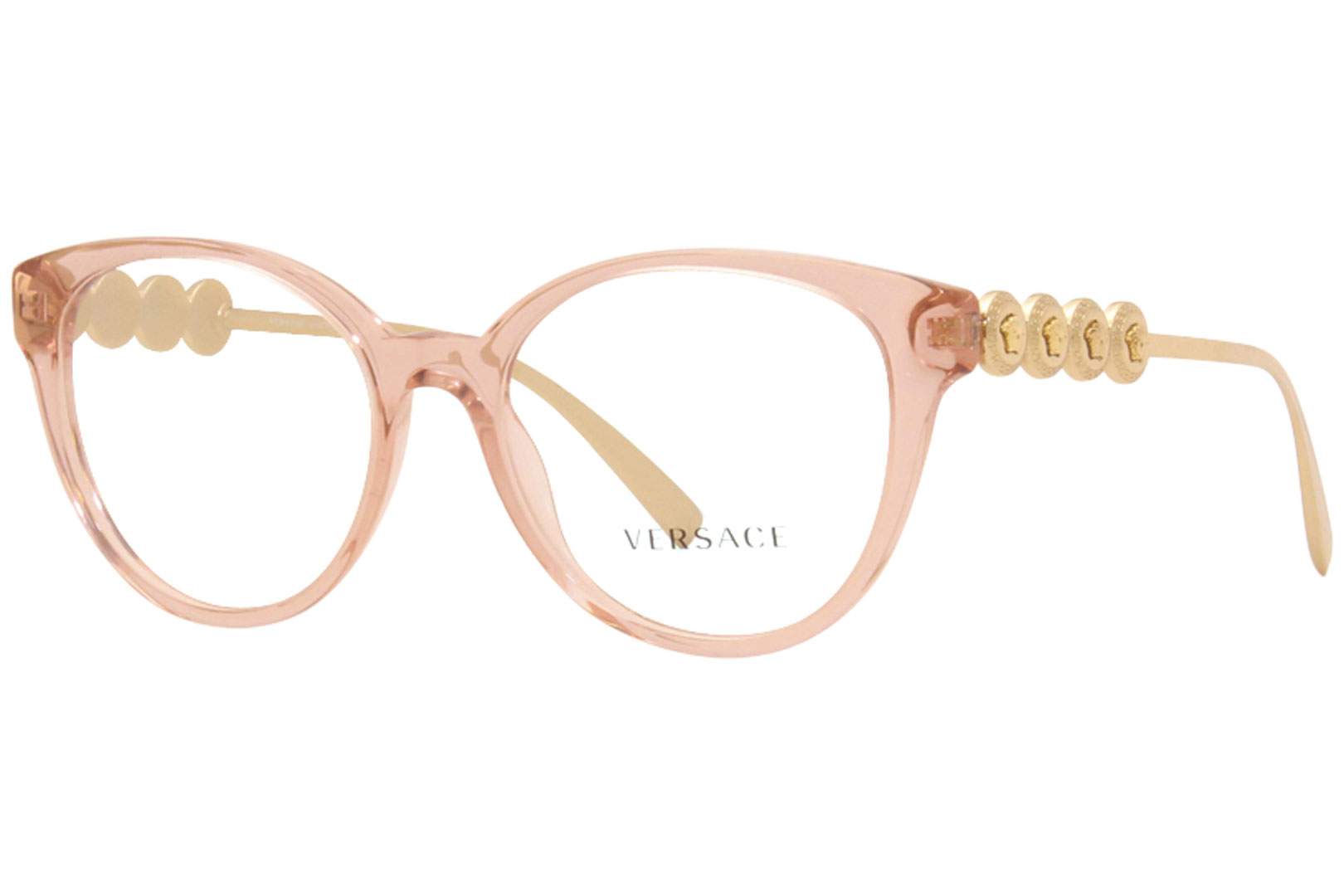 Versace Women's Eyeglasses VE3278 5322 Transparent Pink Frame 53mm ...