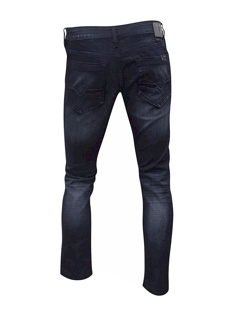 Buffalo David Bitton Max-X Veined & Sandblasted Skinny Stretch Jeans 