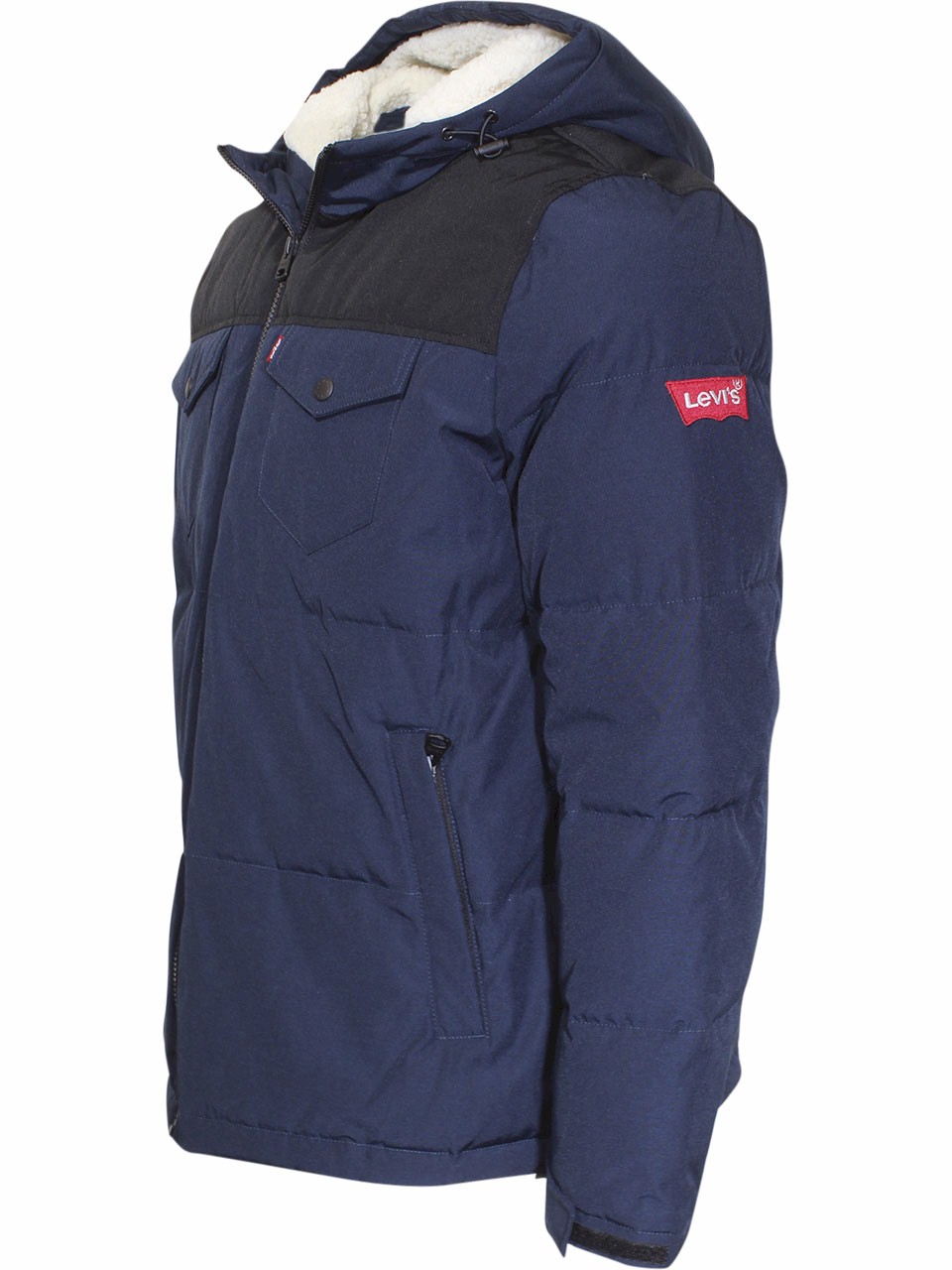 Levi's Heavyweight Water Resistant Puffer Jacket Men's Levis Hooded Zip  Front | eBay