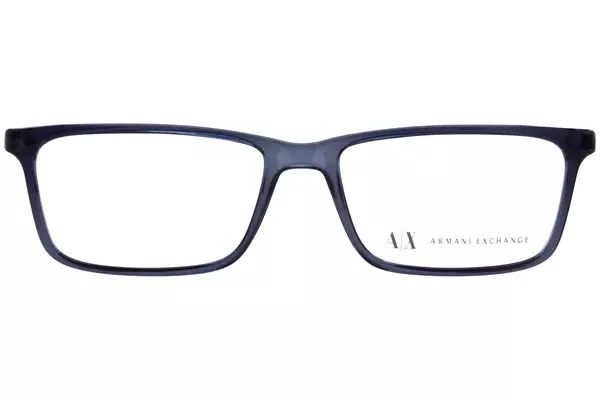  Armani Exchange AX3027 Eyeglasses Frame Men's Full Rim Rectangle Shape 